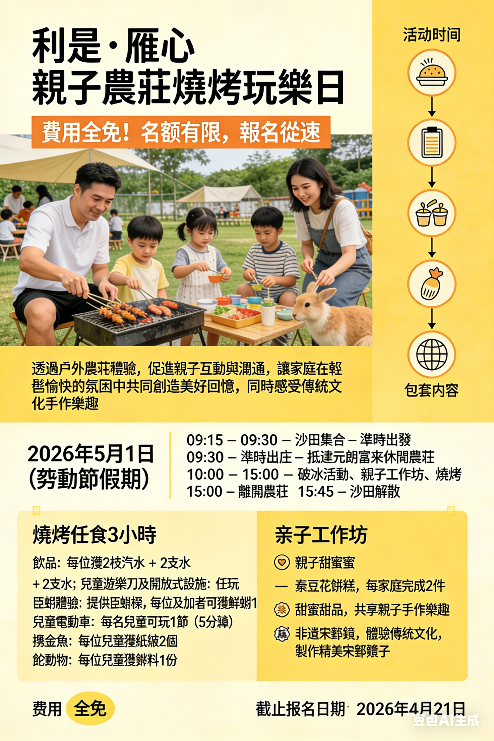 利是．童心關愛樂滿Fun：親子農莊燒烤玩樂日遊照片